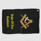 Gratis tuinders golfhanddoek (Horizontaal)