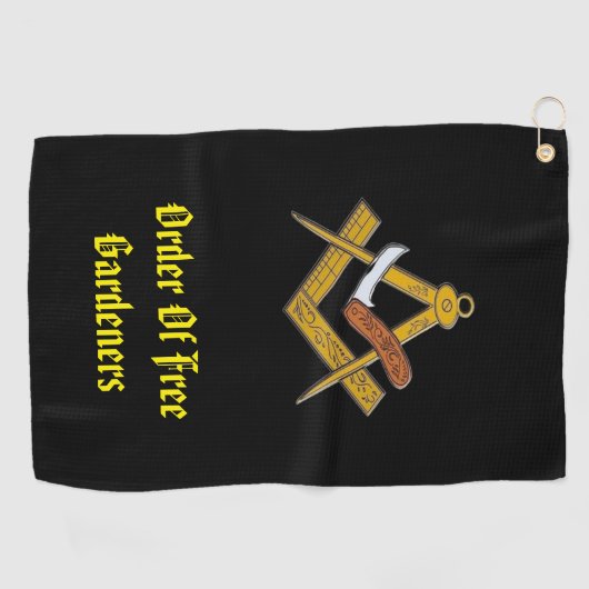 Gratis tuinders golfhanddoek (Horizontaal)