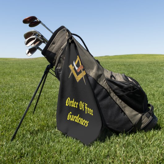 Gratis tuinders golfhanddoek (Groen)