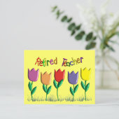 Gratis Tulpschotel voor docenten Briefkaart (Staand voorkant)