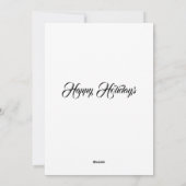 Gratis Tuxedo Kitten Holly Berries Frame  Feestdagenkaart (Achterkant)