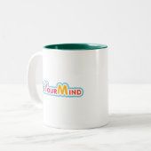 Gratis Tweekleurige Koffiemok (Voorkant links)