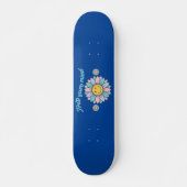 GRATIS UW MIND grappige 70's typografische vormgev Persoonlijk Skateboard (Voorkant)