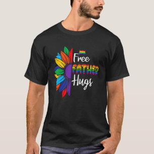 Gratis Vader Knuffels Trots Vader Lgbt Regenboog M T-shirt