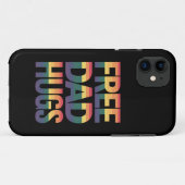 Gratis vaderknuffels LGBTQ Gay Pride Month trotse  Case-Mate iPhone Case (Achterkant (horizontaal))