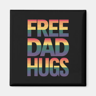 Gratis vaderknuffels LGBTQ Gay Pride Month trotse  Magneet