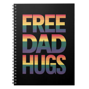 Gratis vaderknuffels LGBTQ Gay Pride Month trotse  Notitieboek