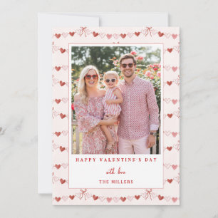 Gratis Valentijnsdag Fotokaart met Hartjes Feestdagenkaart