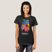 Gratis vanavond Bald Eagle Funny Patriotic Americ T-shirt (Voorkant volledig)