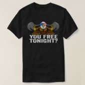 Gratis vanavond Bald Eagle, grappige patriottische T-shirt (Design voorkant)