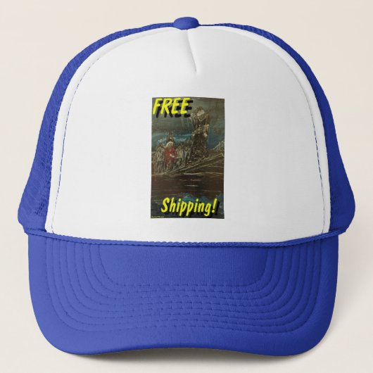 Gratis verzending hoed trucker pet (Voorkant)