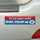 Gratis verzending met Zazzle Black + coupon gebrui Bumpersticker (Op auto)