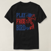 Gratis vogelpatriottische Eagle T 4 juli VS i T-shirt (Design voorkant)