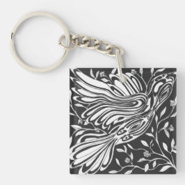 Gratis vogelvlucht door Rozen en doornen Sleutelhanger