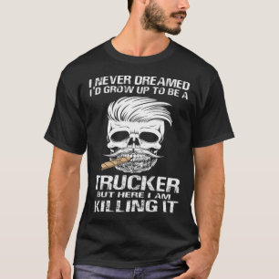 Gratis vrachtwagens grappige dierencadeautjes t-shirt