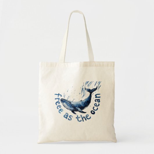 Gratis Walvis Boodschappentas Tote Bag (Voorkant)