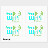 Gratis Wi-Fi Internet Access Window Sticker (Vel)