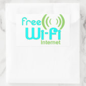 Gratis Wi-Fi Internet Access Window Sticker (Tas)