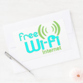 Gratis Wi-Fi Internet Access Window Sticker (Envelop)
