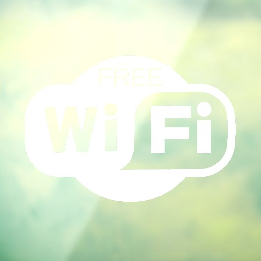 Gratis Wi-fi Raamsticker (Vel 3)