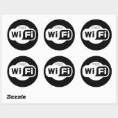 Gratis Wi-Fi Ronde Sticker (Vel)