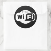 Gratis Wi-Fi Ronde Sticker (Tas)