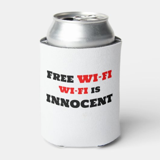 Gratis Wi-Fi Wi-Fi Is Onschuldig Blikjeskoeler (Blikje Voorkant)