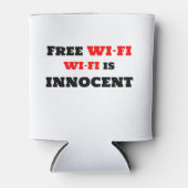 Gratis Wi-Fi Wi-Fi Is Onschuldig Blikjeskoeler (Voorkant)