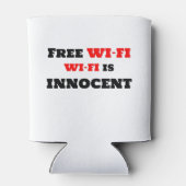 Gratis Wi-Fi Wi-Fi Is Onschuldig Blikjeskoeler (Achterkant)
