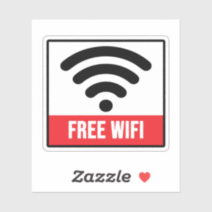 Gratis WiFi beschikbaar Sticker