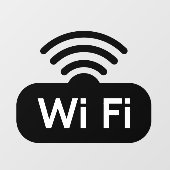Gratis WIFI Café Restaurant Bar Zakelijk Raamsticker (Vel)