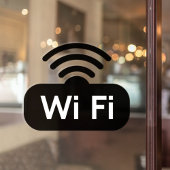Gratis WIFI Café Restaurant Bar Zakelijk Raamsticker