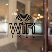 Gratis Wifi Netwerk Internet Wachtwoord Koffie Sho Raamsticker