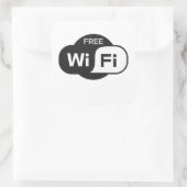 Gratis Wifi Vierkante Stickers (Tas)