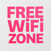 Gratis WiFi Zone Koffie Donut Winkel Zakelijk Raamsticker (Vel)