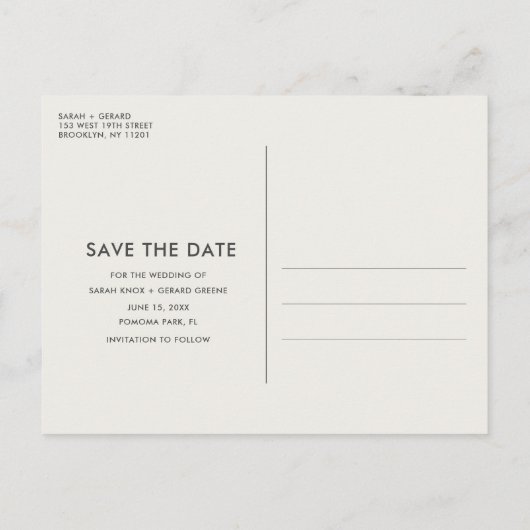 Gratis wijn (en onze nog lang en gelukkig) na de b aankondigingskaart (Achterkant)