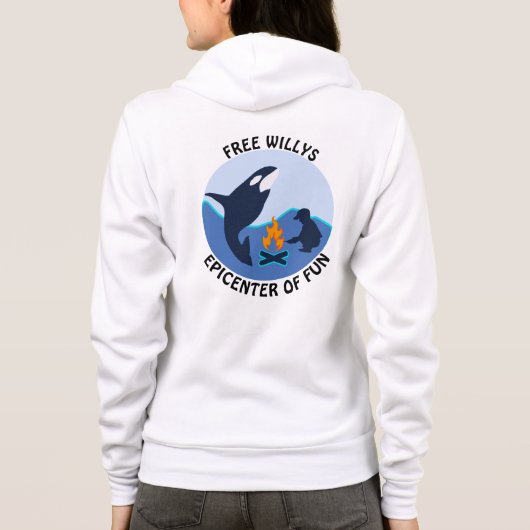 Gratis Willy Kampvuur Hoodie (Achterkant)