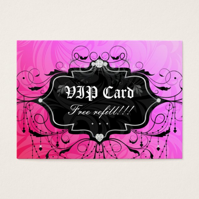 Gratis Wimper Navulling VIP Gift Kaart Roze Kroonl (Voorkant)