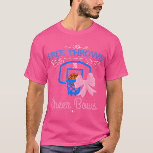 Gratis worpen of juichen bogen gender reveal party t-shirt
