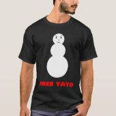 GRATIS YAYO - Boze Sneeuwman T-shirt (Voorkant)