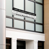 Gratis zakelijke kansen spandoek (Buitenkant Gebouw)