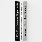 Gratis zakelijke kansen spandoek (Verticaal)