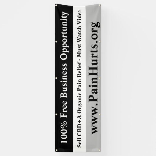 Gratis zakelijke kansen spandoek (Verticaal)