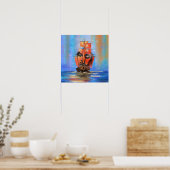 Gratis Zeilende Zeilboot Dame - Origineel Kunst Sc Poster (Keuken)