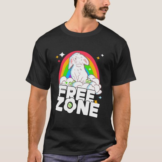 Gratis zone grappig pasen ik haat pasen t-shirt (Voorkant)