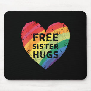 Gratis Zus Knuffels LGBT Gay Lesbische Trots Maand Muismat