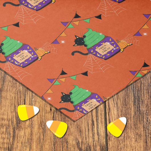 Gratis Zwarte Katten Tissue Papier voor Halloween