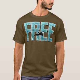 GRATIS zwarte vis — walvis — Red de Wh T-shirt