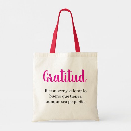 gratitud tote bag (Achterkant)