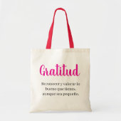 gratitud  tote bag (Voorkant)